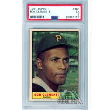 Roberto "Bob" Clemente 1961 Topps Card #388 PSA 5 EX