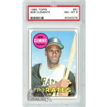 Roberto "Bob" Clemente 1969 Topps Card #50 PSA 8 NM-MT