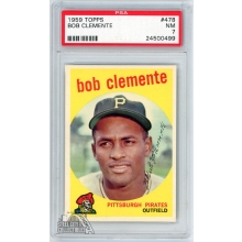 Roberto Clemente "Bob" 1959 Topps Card #478 PSA 7 NM