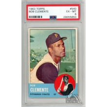 Roberto Clemente "Bob" 1963 Topps Card #540 PSA 6 EX-MT