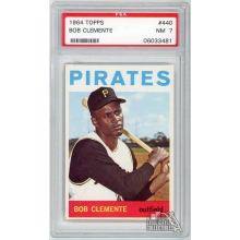 Roberto Clemente "Bob" 1964 Topps Card #440 PSA 7 NM
