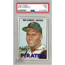 Roberto Clemente "Bob" 1967 Topps Card #400 PSA 7 NM (962)