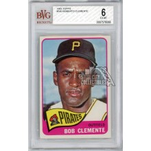 Roberto Clemente 1965 Topps Baseball Card #160 BVG 6