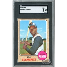 Roberto Clemente "Bob" 1968 Topps Card #150 SGC 7 NM