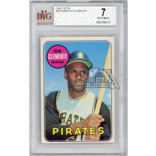 Roberto Clemente 1969 Topps Baseball Card #50 BVG 7