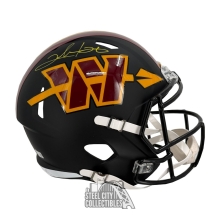 Clinton Portis Autographed Washington Commanders ALT Replica Full Size Football Helmet - BAS