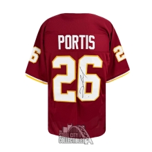Clinton Portis Autographed Washington Custom Maroon Football Jersey - JSA