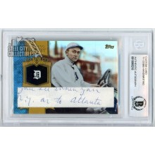 Ty Cobb 2013 Topps Chasing History Handwriting Cut Card #CH-94 BAS (Custom)