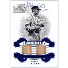Ty Cobb 2019 Panini Flawless Legendary Sapphire Dual Bat Relic Card #LM-TC 1/7