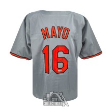 Coby Mayo Autographed Baltimore Custom Gray Baseball Jersey - BAS