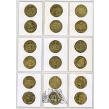 1997 Pinnacle Football Quarterback Club 30 Coin Set