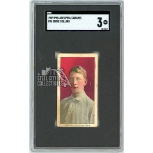 Eddie Collins 1909 Philadelphia Caramel E95 Baseball Card SGC 3