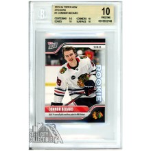 Connor Bedard 2023-24 Topps Now Stickers Rookie Card #1 BGS 10 Pristine
