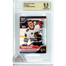 Connor Bedard 2023-24 Topps Now Stickers Rookie Card #1 BGS 9.5 GEM MINT