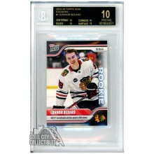 Connor Bedard 2023-24 Topps Now Stickers Rookie Card #1 BGS 10 Pristine Black Label
