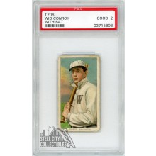 Wid Conroy 1909-11 T206 Old Mill With Bat Card PSA 2