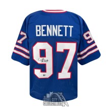 Cornelius Bennett Autographed Buffalo Custom Blue Football Jersey - BAS