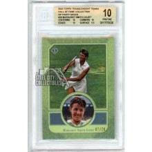 Margaret Smith Court 2020 Topps Transcendent Tennis VIP Green Card #39 /20 BGS 10