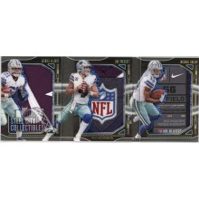 Dak Prescott Elliott Gallup 2018 Panini Playbook Nexus NFL Shield Patch Booklet Card #NTF-10 1/1