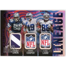 Michael Irvin Amari Cooper CeeDee Lamb 2020 Panini Illusions Lineage Patch Card #L6 1/1