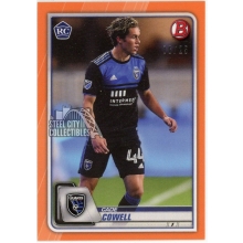 Cade Cowell 2020 Bowman MLS Orange Rookie Card #79 /25