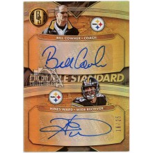 Bill Cowher Hines Ward 2019 Panini Gold Standard Double Standard Dual Auto 16/25