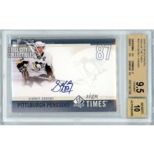 Sidney Crosby 2010-11 Upper Deck SP Authentic Sign of the Times Autograph Card #SOT-SI BGS 9.5