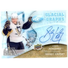 Sidney Crosby 2009-10 Upper Deck Ice Glacial Graphs Autograph Card #GG-SC