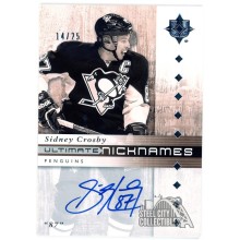 Sidney Crosby 2011-12 Upper Deck Ultimate Nicknames Autograph Card #N-SC 14/25