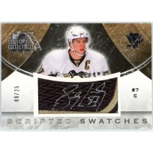 Sidney Crosby 2008 UD The Cup Scripted Swatches Patch Autograph Card #SS-SC 9/25