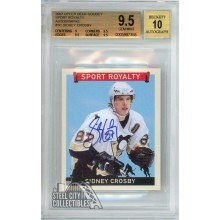 Sidney Crosby 2007 Upper Deck Goudey Sport Royalty Autograph Card #SR-SC BGS 9.5