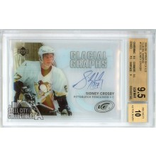 Sidney Crosby 2005-06 Upper Deck Ice Glacial Graphs Rookie Autograph Card #GG-SC BGS 9.5