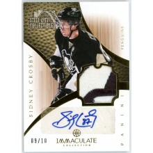 Sidney Crosby 2012-13 Panini Immaculate Patch Autograph Card #134 9/10