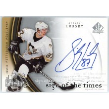 Sidney Crosby 2005-06 Upper Deck SP Authentic Sign of the Times Rookie Autograph Card #SC