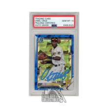Oneil Cruz 2021 Bowman Chrome Sapphire Autograph Card #BCP-24 PSA/DNA 10 (Light Blue)