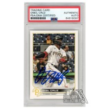 Oneil Cruz 2022 Topps Series 2 Autograph Rookie Card #537 PSA/DNA