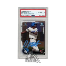 Oneil Cruz 2016 Bowman Chrome 1st Bowman RC Autograph Card #BCP204 PSA/DNA 10 (Light Blue)
