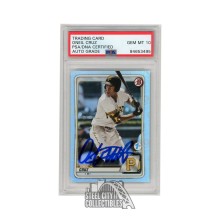 Oneil Cruz 2020 Bowman 1st Edition Sky Blue Autograph Card #BFE-111 PSA/DNA 10