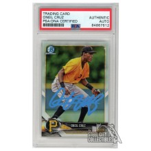 Oneil Cruz 2018 Bowman Draft Chrome Refractor Autograph Card #BDC-40 PSA/DNA (Light Blue)