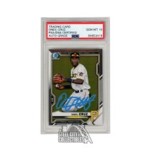 Oneil Cruz 2021 Bowman Chrome Autograph Card #BCP-24 PSA/DNA 10