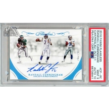 Randall Cunningham 2018 Panini Flawless Career Progression Autograph Card #CP-RC 1/1 PSA 9 AUTO 10