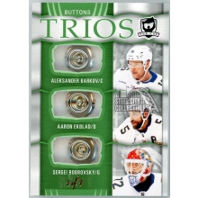 Aleksander Barkov Aaron Ekblad Segei Bobrovsky 2024-25 Upper Deck The Cup Buttons Trios Card #C3-BEB 1/1