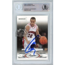 Stephen Curry 2009-10 Panini Prestige Autograph Rookie Card #230 BAS