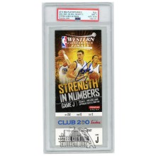 Stephen Curry Autographed 2015 WCF Round 3 Game 2 Ticket PSA 9 PSA/DNA Authentic