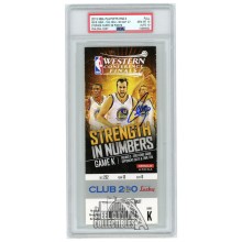 Stephen Curry Autographed 2015 WCF Round 3 Game 5 Ticket PSA 10 PSA/DNA 10