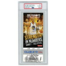 Stephen Curry Autographed 2015 NBA Playoffs Round 2 Game 2 Ticket PSA 10 PSA/DNA 9