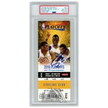 Stephen Curry Autographed 2016 NBA Playoffs Round 2 Game 5 Ticket PSA 8 PSA/DNA Authentic