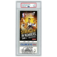 Stephen Curry Autographed WCF Round 3 Game 2 Ticket PSA 8 PSA/DNA 10