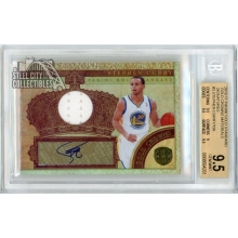 Stephen Curry 2010-11 Panini Gold Standard Jersey Autograph Card #3 131/199 BGS 9.5