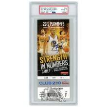 Stephen Curry Autographed 2015 NBA Playoffs Round 2 Game 2 Ticket PSA 10 PSA/DNA 10